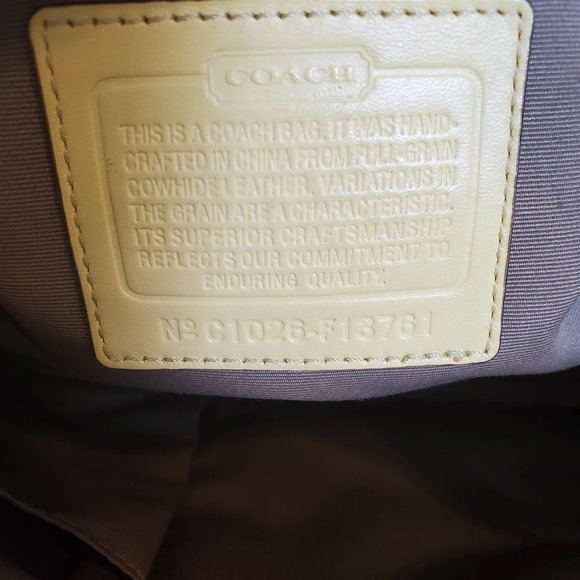 Coach Patent Leather Pleated Gallery Tote Bag F13761 - Picture 5 of 12